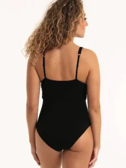 Bañador mujer Rosa Faia Pure escotado sin aros 7781 Negro