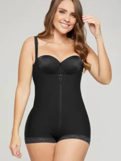 Body faja pantalón abierto compresión fuerte levanta glúteos Leonisa 018678N