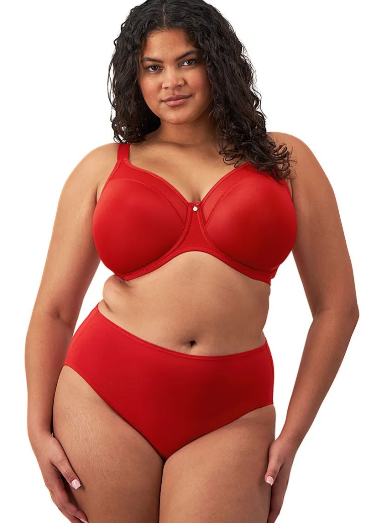 Braga alta Elomi Smooth Eco EL4565 Rojo