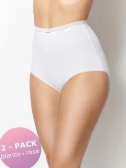 Braga alta Sans Complexe Classique Coton 619073 (Pack 2 uds.)