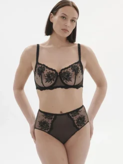 Braga alta Simone Perele Intrigue 1E2770 Negro