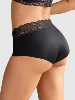 Braga culotte en tela ultraliviana con franja de encaje Leonisa 012960