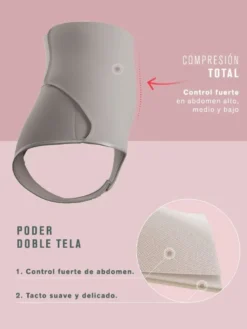 Braga faja alta postparto y postquirúrgica con laterales en velcro Leonisa 012885