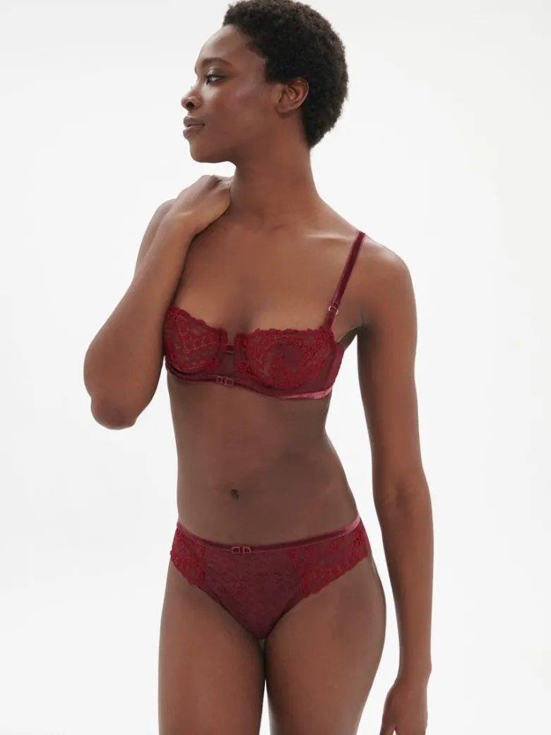 Braga slip Simone Perele Scenario 1E3726 Rojo Espinela