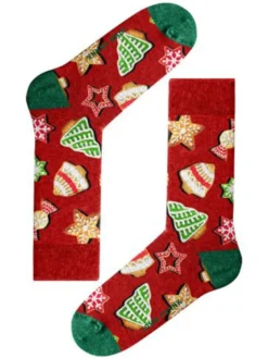 Calcetines mujer Navidad John Frank Algodón WJFLSFUN-CH24