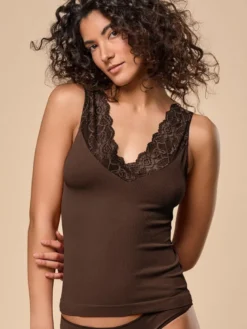 Camiseta mujer Focenza Canotta Belen 18214 Chocolate