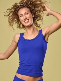 Camiseta mujer Focenza Caraco Pizzo 217 Bluette
