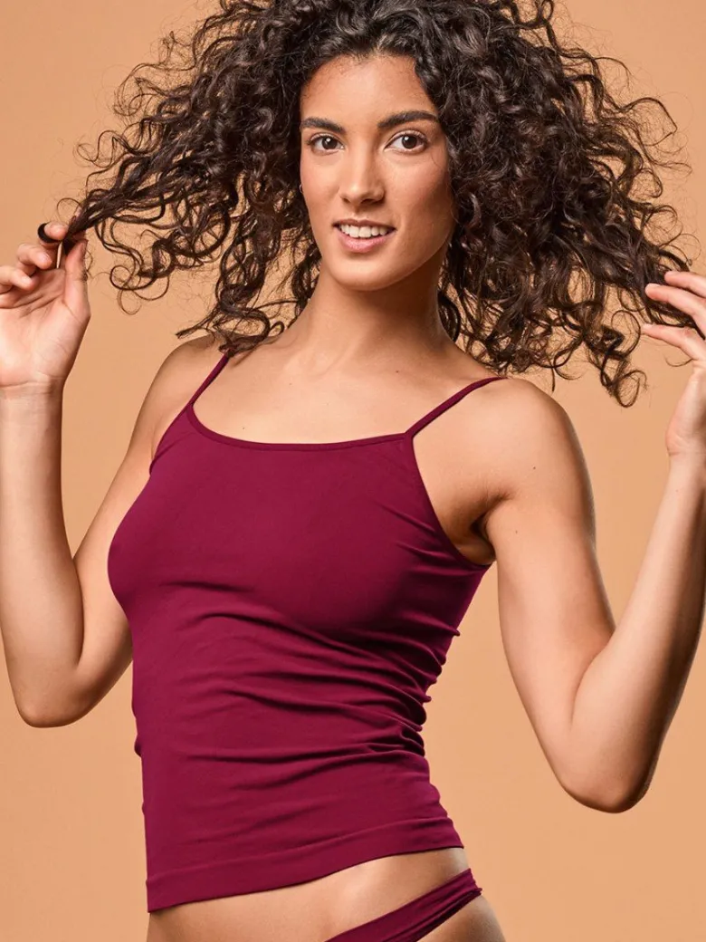 Camiseta mujer Focenza Caraco 202 Burdeos