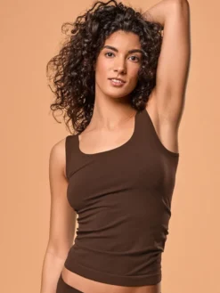 Camiseta mujer Focenza Tirantes 203 Chocolate
