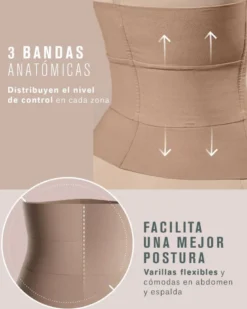 Faja corsé cinturilla de control moderado tecnología SkinFuse Leonisa E15792