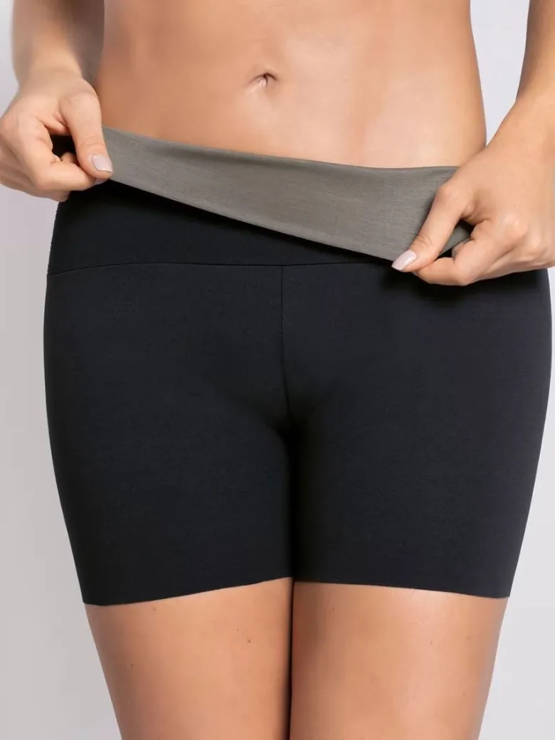 Faja short de control moderado aspecto invisible con fajón antideslizante Leonisa 012970