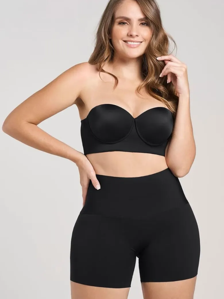 Faja short de control moderado aspecto invisible con fajón antideslizante Leonisa 012970