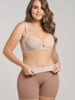 Faja short de control moderado aspecto invisible con fajón antideslizante Leonisa 012970