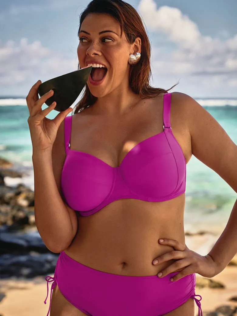 Parte de abajo Bikini braga alta Rosa Faia Mix & Match Ive 8703 Passion Pink
