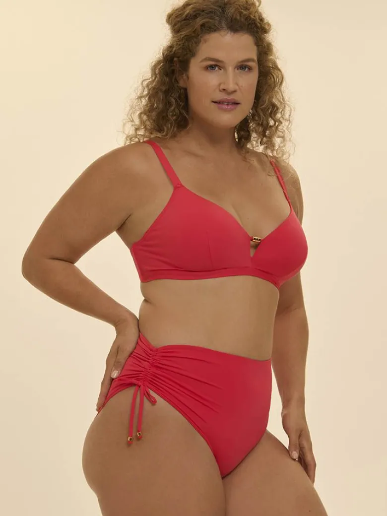 Parte de abajo Bikini braga alta Simone Perele Perle 1EMB73 Flamingo