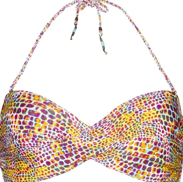 Parte de arriba bikini Beachlife Romy Wild Things bandeau con foam 1314208