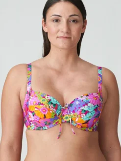 Parte de arriba bikini con aro Primadonna Swim Najac con aros 4011010 Floral Explosion