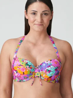 Parte de arriba bikini con aro Primadonna Swim Najac con aros 4011010 Floral Explosion