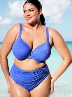 Parte de arriba Bikini Elomi Swim Plain Sailing Plunge con aros Azure