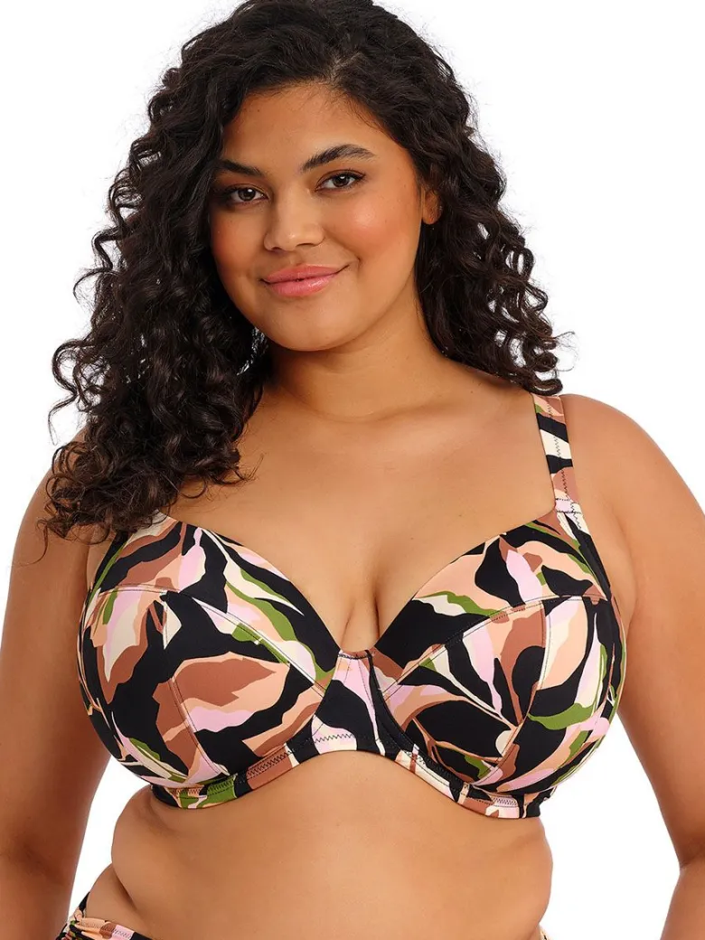 Parte de arriba Bikini Elomi Swim Ocean Avenue Plunge con aros