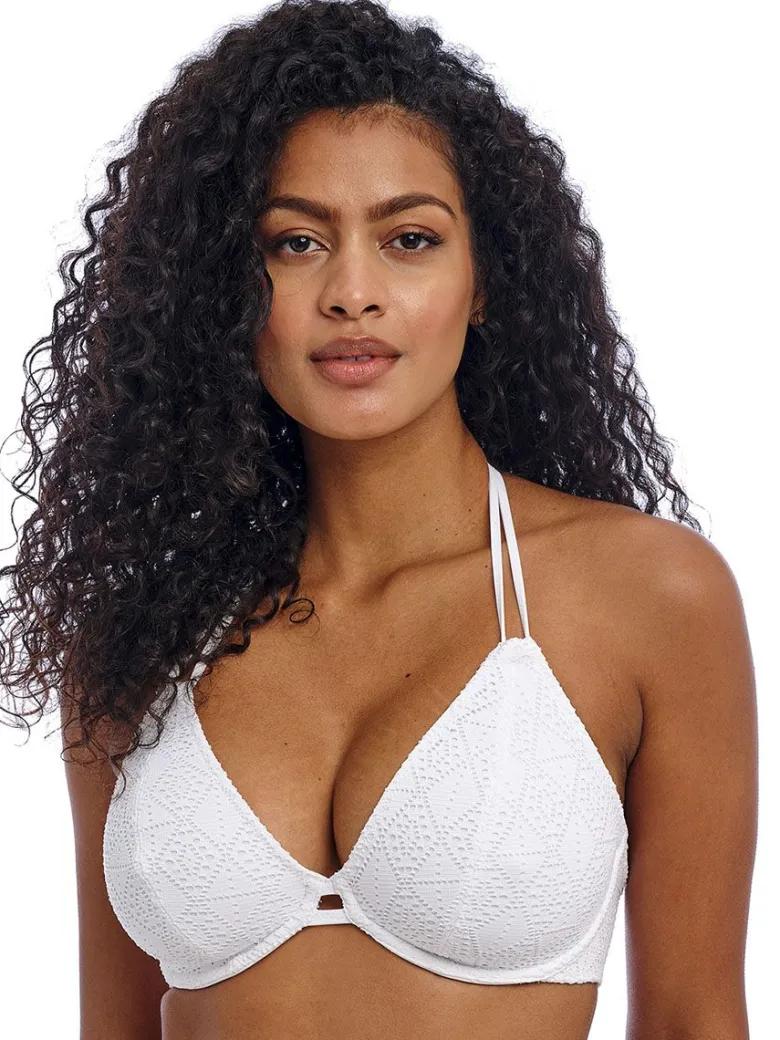 Parte de arriba Bikini Freya Swim Nomad nights Halter con aros AS205404 White