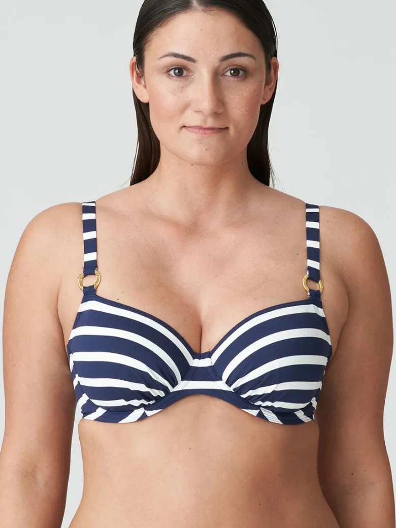 Parte de arriba bikini Primadonna Swim Nayarit con aros 4011510 Water Blue