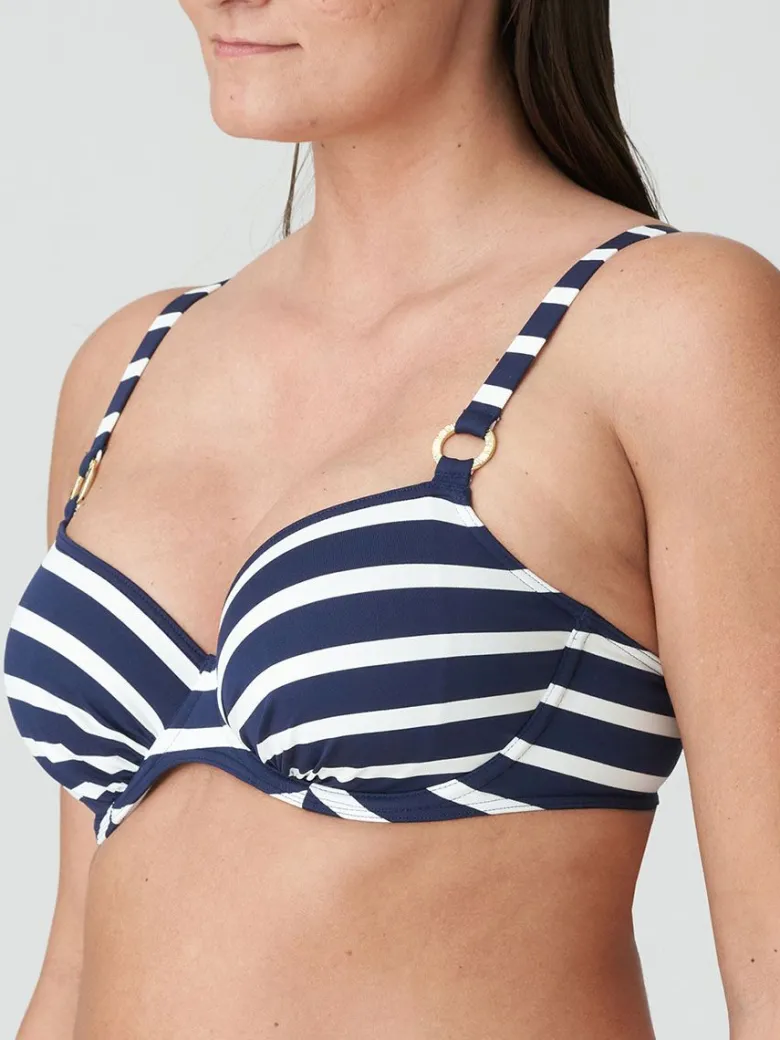 Parte de arriba bikini Primadonna Swim Nayarit con aros 4011510 Water Blue