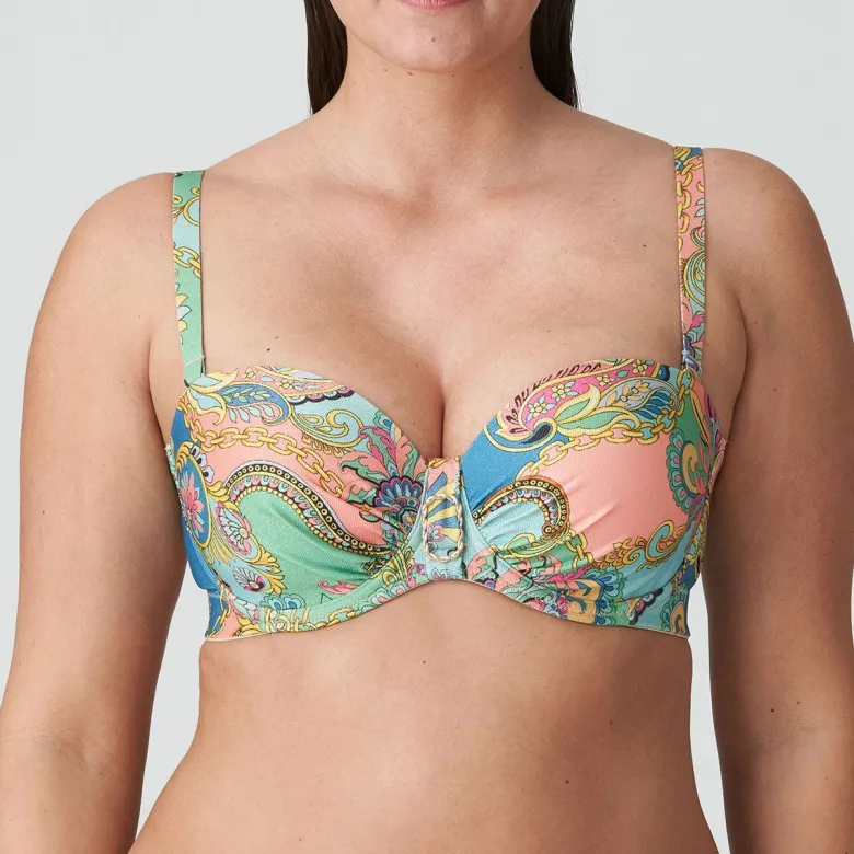 Parte de arriba bikini Primadonna Swim Celaya Bandeau con foam 4011217 Italian Chic