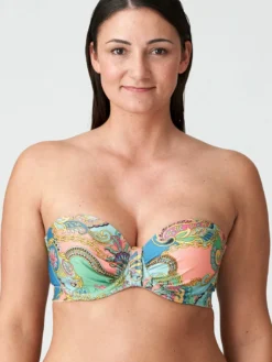 Parte de arriba bikini Primadonna Swim Celaya Bandeau con foam 4011217 Italian Chic