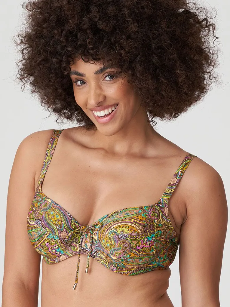 Parte de arriba bikini PrimaDonna Swim Sakarun con aros 4009910 Sunny Paisley