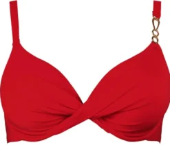 Parte de arriba bikini Simone Pérèle Gold con aros 1BEB21 Rojo