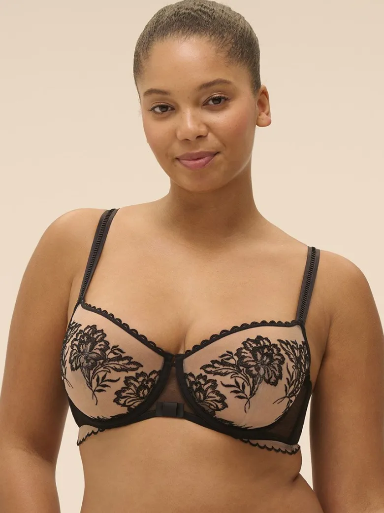 Sujetador balconet con aros Simone Perele Romance 1G2330
