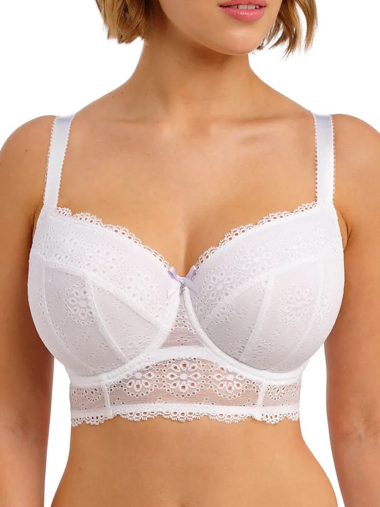 Sujetador bralette con relleno Freya Posie Longline White