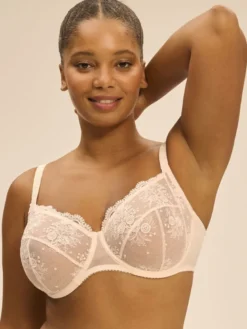 Sujetador copa entera con aros Simone Perele Intrigue 1E2320 Rosa Sakura