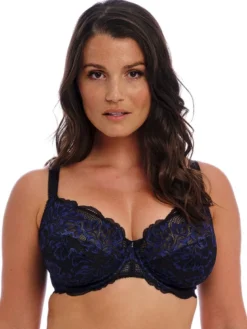 Sujetador de encaje con aros Fantasie Emmaline Side Midnight