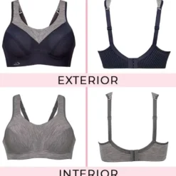 Sujetador deportivo Anita Sport PanAlpTM Wool 5555 Gris Melange