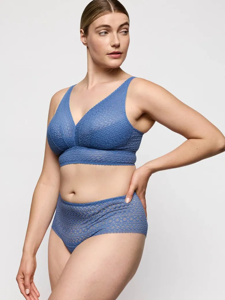 Sujetador sin aros PrimaDonna Montara Bralette Azul Regatta