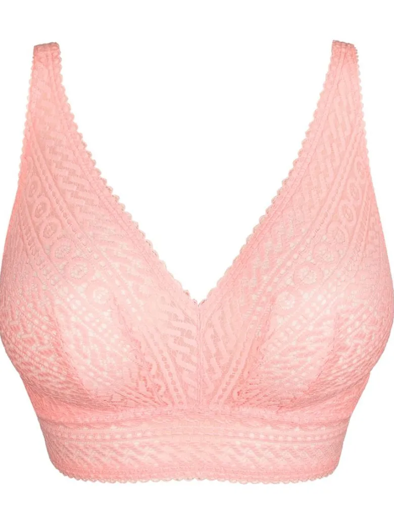 Sujetador sin aros PrimaDonna Montara Bralette 0163386 Pink Parfait