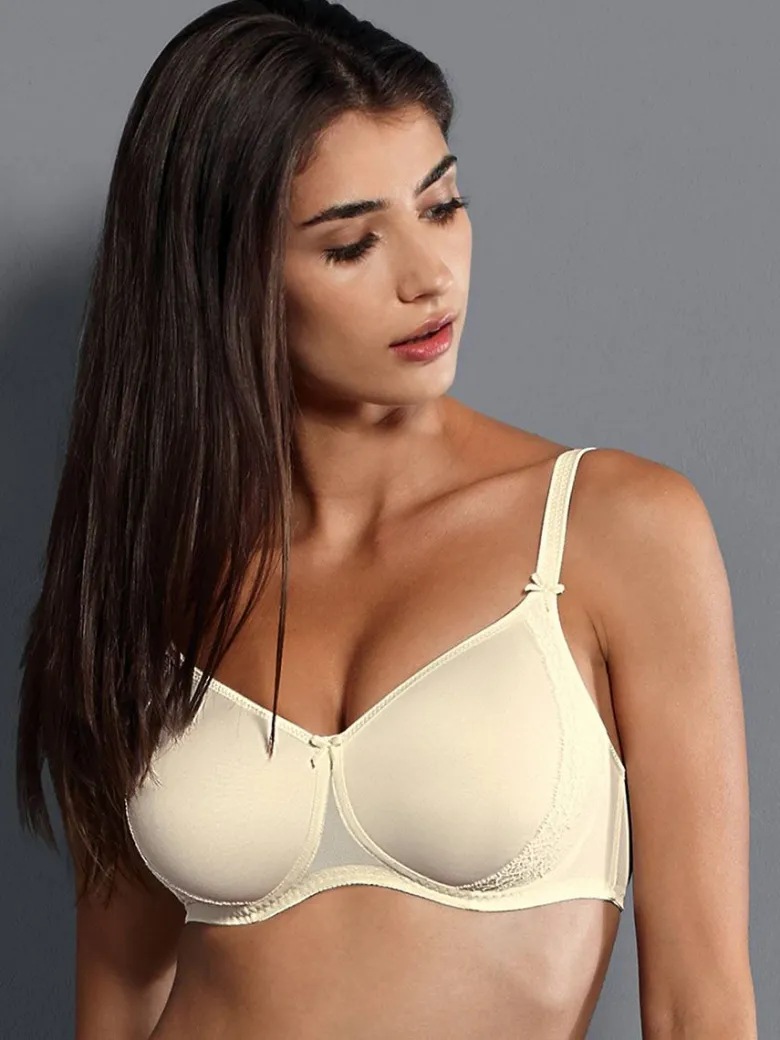 Sujetador sin aros Rosa Faia Lace Rose con Foam 5618