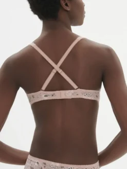 Sujetador sin aros Simone Perele Festive Bralette 1E1250 Rose Ballet