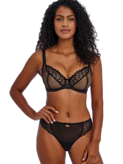 Sujetador sin relleno con aros Freya Loveland Plunge AA401002 Bombshell Black