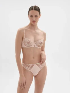 Tanga Simone Pérèle Saga 15C700 Rose Nude
