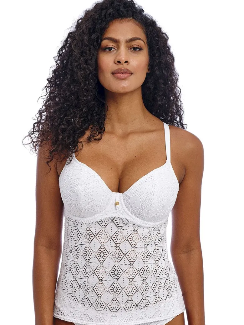 Top Tankini mujer Freya Swim Nomad nights con aros AS205456 White