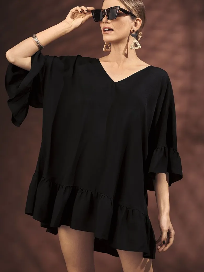 Vestido Playa Rosa Faia Mix & Match Akalani 8100 Negro